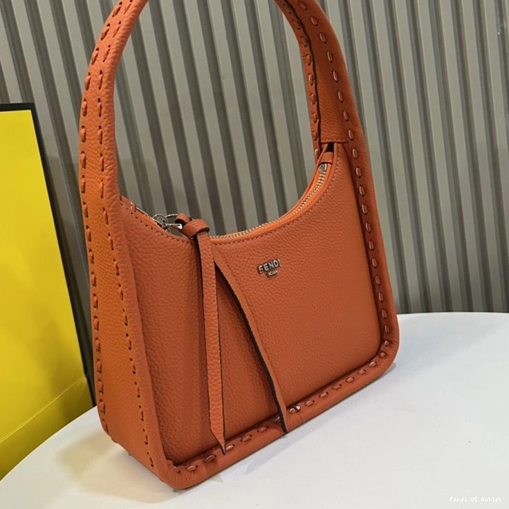 Cheap HOT Leather Cuoio Fendessence Romano Orange In Fendi Bag Mini 0806